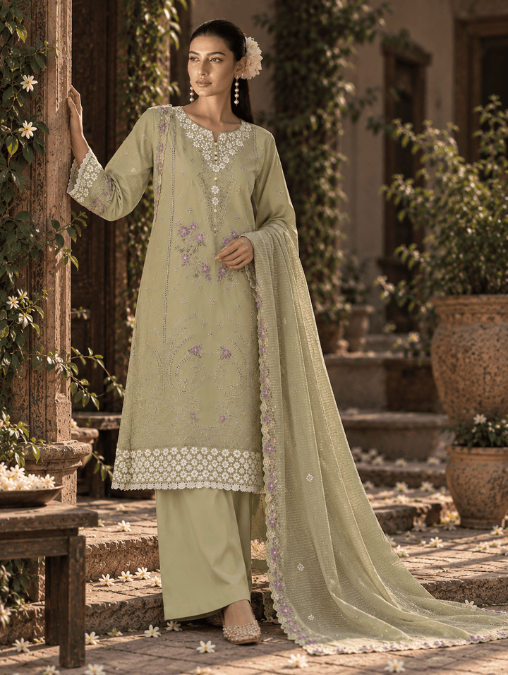 1 best pistachio green stitched suit