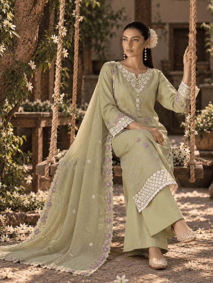 1 best pistachio green stitched suit