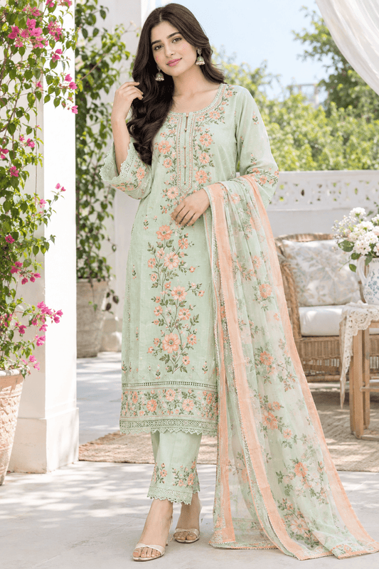 stitched lawn suits for summer - Rovaya