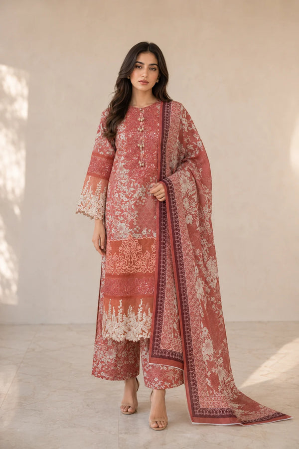 LUXURY EMBROIDERED COTTON 3PC