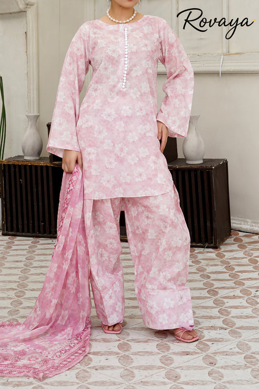 Pink Printed Suit | 3-Piece Set