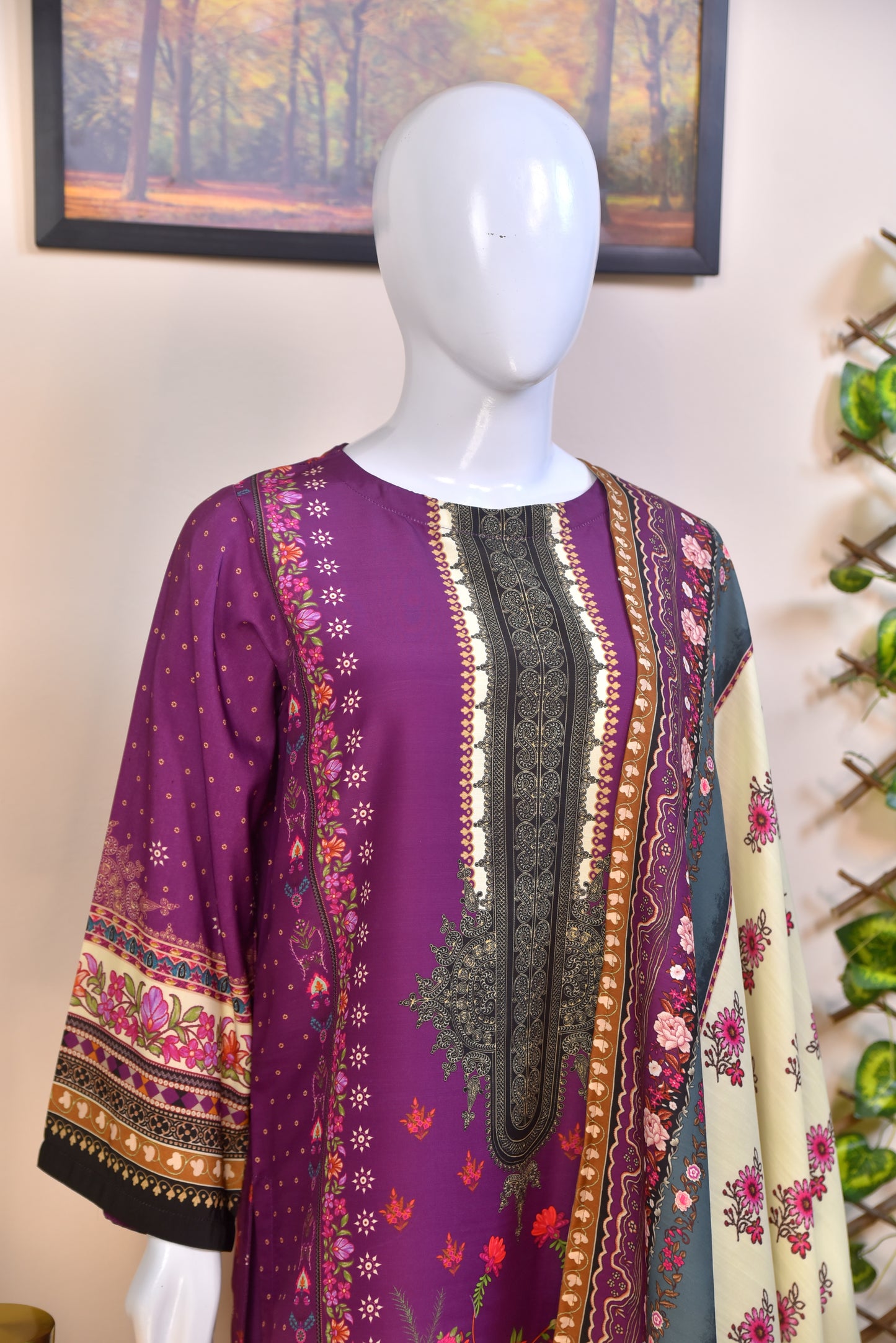 LUXURY DIGITAL PRINTED KHADDAR SILK 3PC