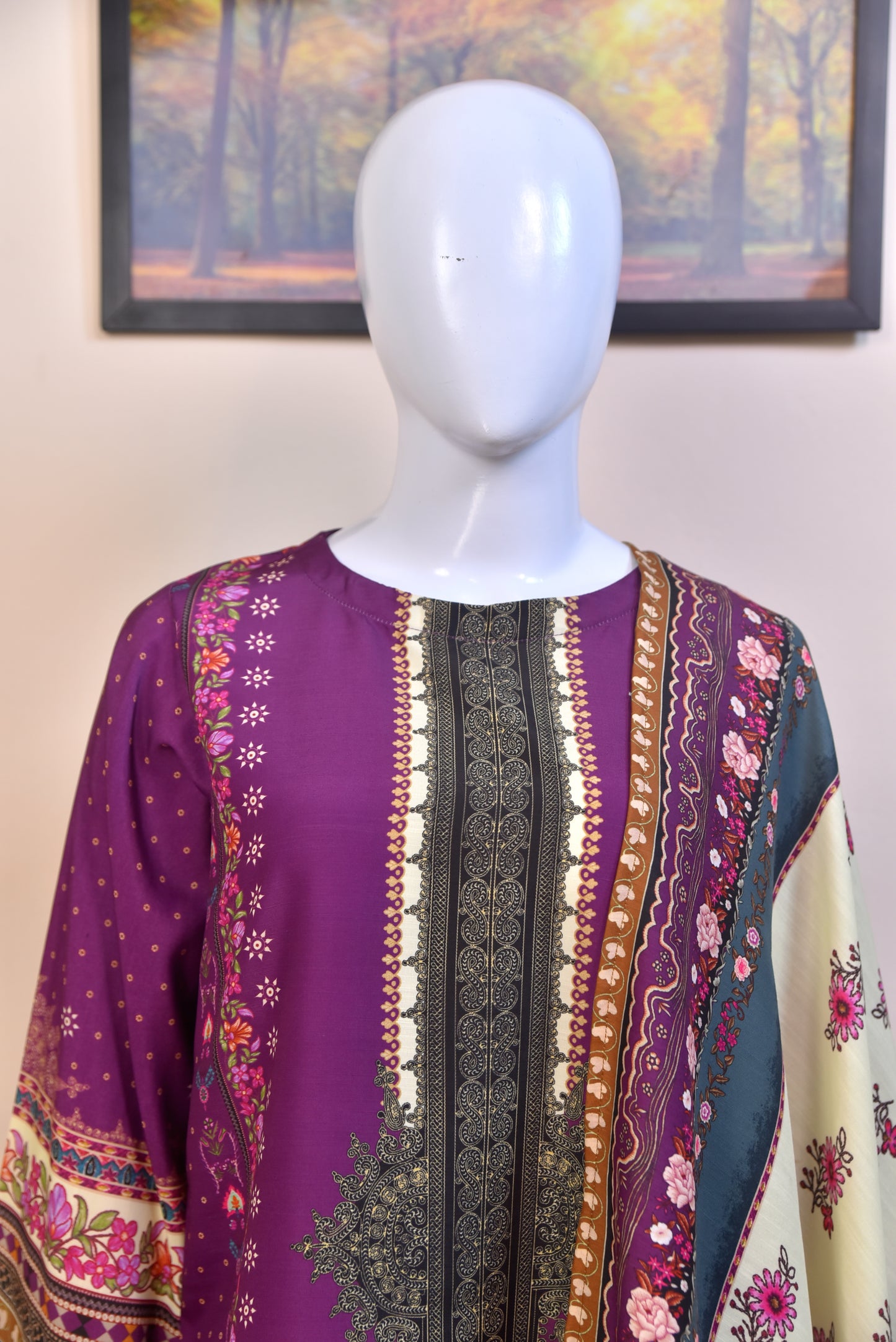 LUXURY DIGITAL PRINTED KHADDAR SILK 3PC