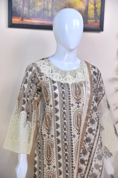 LUXURY COTTON 3PC – PREMIUM PRINT & EMBROIDERY EDITION