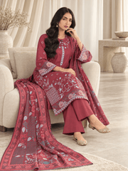red embroidered stitched suit