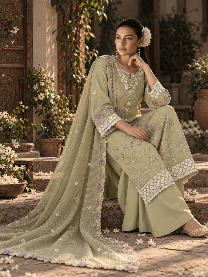 1 best pistachio green stitched suit
